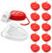 AIESI® Pocket Mask professionelle maske beatmungsmaske für beatmung mund zu mund mit einwegventil und filter (Packung mit 10 stück), CPR Mask-Resuscitator