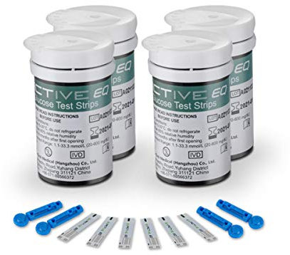 Medidor de glucosa en sangre tiras de prueba reemplazo por Exactive EQ Impulse diabetes strips tiras reactivas de glucosa en sangre x 100 para ES diabéticos