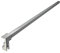 Barra Stabilizzatrice Cromo Lucido da 140 cm Sezione Quadrata Tagliabile per Box Doccia Walk in Parete Fissa Vetro da 6-10 mm