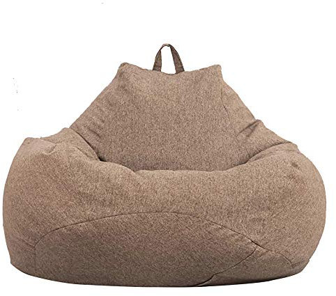 Ghopy Housse de Pouf Poire(Sans Remplissage)Pr Adulte et Enfants, XXL(120*100cm) Pouf Géant en Tissu, Pouf de Salon, pour Grand Canapé, Chaise Longue Grande, Fauteuil de Salon pour Intérieur Extérieur