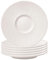CreaFlor Home Villeroy & Boch Manufacture Rock Bianco - Set di 6 piattini da caffè al latte, 17 cm, colore: Bianco