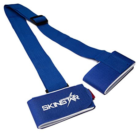 SkinStar SKIHALTER TRAGEGURT Klettband Schultergurt Skibänder Strap Clip