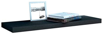 thesecrethome.es – Estante Rectangular - Estantería Balda Flotante Mueble Organización para Colgar - para Salón, Cocina, Habitación, Pasillo (Negro - 80 cm)