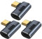 Seminer USB C Stecker auf Buchse Adapter (3 Stück), 90 Grad Abgewinkelter Adapter Typ C Datenübertragungsstecker für Samsung, MacBook und weitere USB-C Geräte