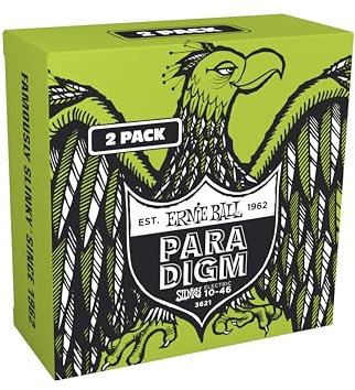 Ernie Ball Regular Slinky Paradigm corde per chitarra elettrica, confezione da 2, 10-46