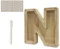 Meloditrunk N Tirelire en Bois pour Enfant, Tirelire Cochon Personnalisée de Lettres A à Z Tirelire Billet Transparente, Décoration d'intérieur, Cadeau de Noël ou d'anniversaire pour Filles et Garçons