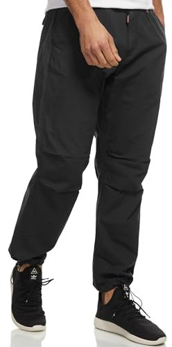 Indicode Herren INPaulino Stoffhose aus 98% Baumwolle | Herrenhose Freizeithose für Männer Black, XXL