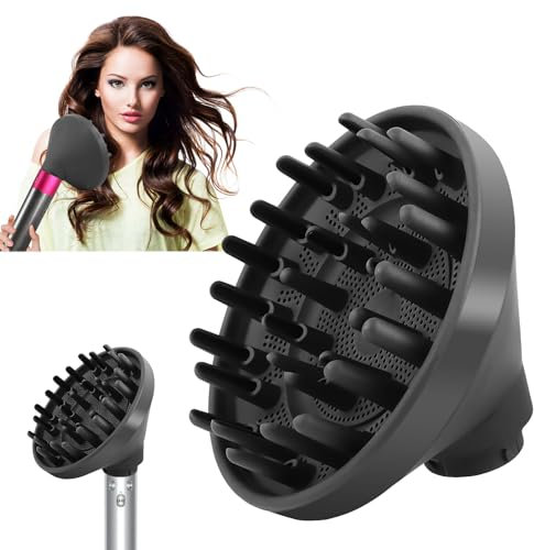 Diffuser Haare Locken Kompatibel mit Dyson Diffusor Aufsatz Airwrap Diffuser Haare Diffusor Föhn Kompatibel mit Dyson Airwrap Diffuser Föhn Aufsatz Locken Diffusor Aufsatz Dyson Airwrap HS05 HS01 Grau