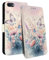 HopMore Handyhülle für iPhone SE 2020 / iPhone SE 2022 5G / 7/8 Hülle, Premium PU Leder Klappbar Klapphülle Kartenfach Schutzhülle, Stoßfeste Case Tasche mit Motiv Handytasche, Bunter Schmetterling