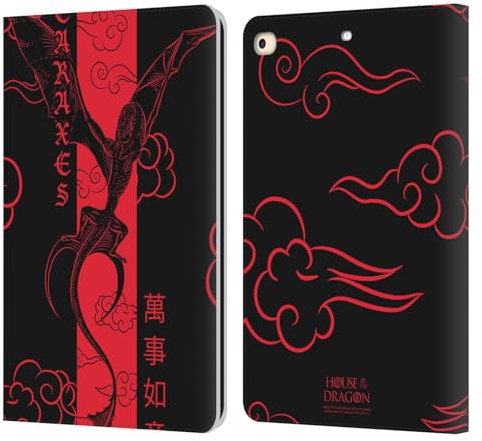 Head Case Designs Licenza Ufficiale House of The Dragon: Television Series Carassi Volanti Anno del Drago Custodia Portafoglio in Pelle Compatibile con Apple iPad 9.7 2017 / iPad 9.7 2018
