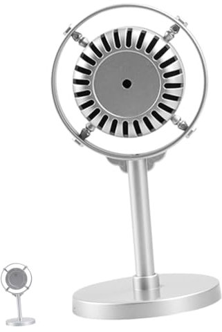 Oggetti Di Scena Per Il Karaoke Microfono Di Sostegno Classico Microfono Vocale Retrò Microfono D'epoca Microfono Per Costume Microfono in Oro Rosa Silver Addominali DRESSOOS