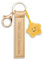 NICI Schlüsselanhänger Dein Glücksstern Kunstlederband gold 10cm mit Stern