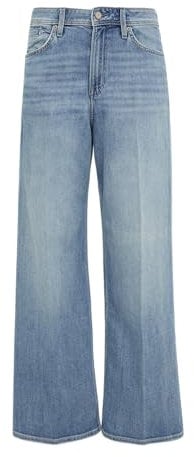 s.Oliver Damen Jeans Hose, Suri Wide Leg 2150417 Hellblau 34W / 32L