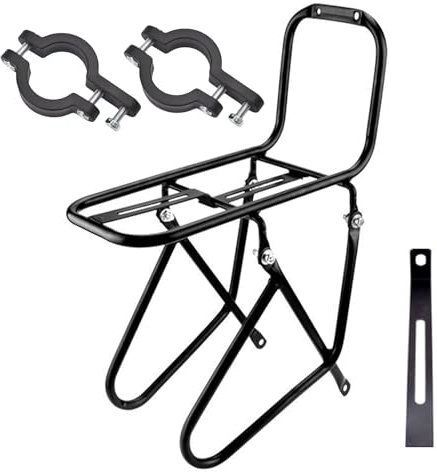 FROMCEO Porte-bagages de vélo de montagne - Équipement de cyclisme - Support avant pour vélos - Porte-bagages en acier
