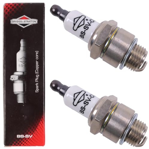 2x Zündkerze für Briggs & Stratton Motoren: BS-SV 992300 992300C 802592S RJ1