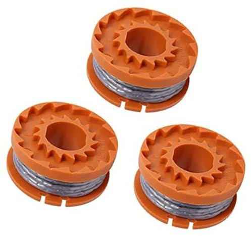 Wivplex Strimmer Spool Compatible with Spear and Jackson Grass Strimmer by, Spool Line Compatible with Spear Jackson S3630CT Strimmer Trimmer Pack of 3 Lawn Mower Spool