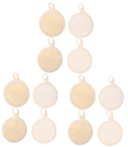 CALLARON 3 Sätze Gesichtspeeling Pads Mit Borsten Kleines Gesichtspeeling Peeling Für Frauen Duschreinigung Sanftes Tiefenpeeling Gesichtsschwämme Luffa Gesichtspeeling 4 Stück * 3