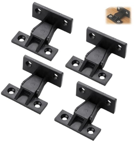 Nevoluxer Herraje para Embutir Invisible para Mueble Fijación de Placas y Bastidor Resistente Bisagras Ocultas Soporta Hasta 20 kg Plástico Reforzado Ideal para Armarios y Estanterías