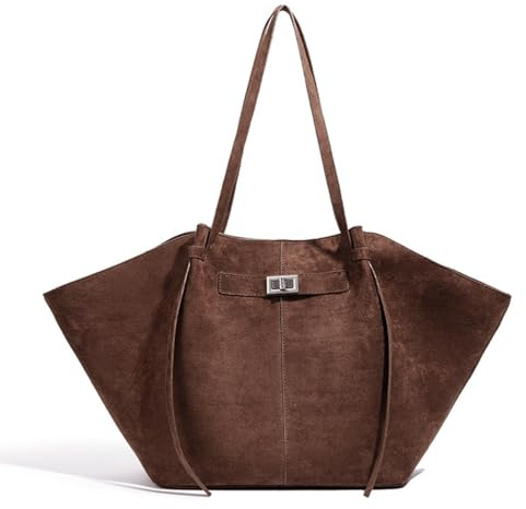 Youlity Leder Tote Bag Damen Shopper Tasche Groß Henkeltasche Hobo Handtasche Vintage Schultertasche für Arbeit Schule Einkauf Reisen Büro