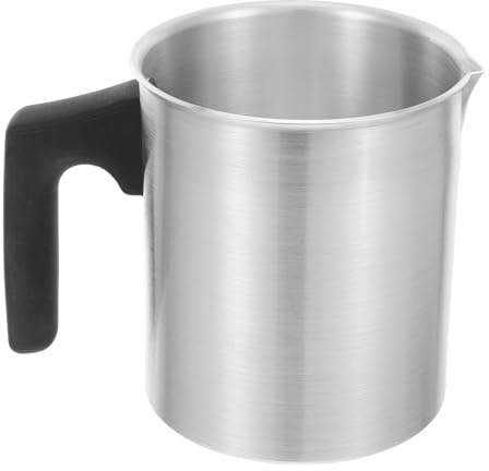TOKIDNY Candle Melting Pot with Heat-Resistant Handle Rapid Heating Wax Melting Pitcher for DIY Candle Making Soap Lipstick Portable Lightweight Aluminum Pouring Jug