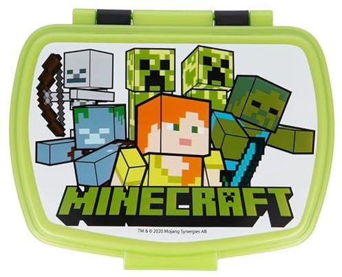 ILS I LOVE SHOPPING Boîte à lunch porte-goûter boîte à sandwich pour enfants (pour Minecraft)