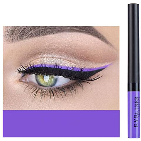 Allbesta Matte Liquid Bunt Eyeliner Schwarz Braun Blau Lila Wasserfest Eye Liner Make-up Long-Lasting