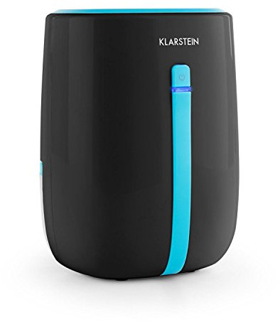 Klarstein Shetland 600 - déshumidificateur, purificateur d'air, déshumidificateur électrique, 0,22 L/24 h, compresseur économique 22W, réservoir d'eau 0,5l, ca. 15 x 21,5 x 12 cm (LxHxP), Noir