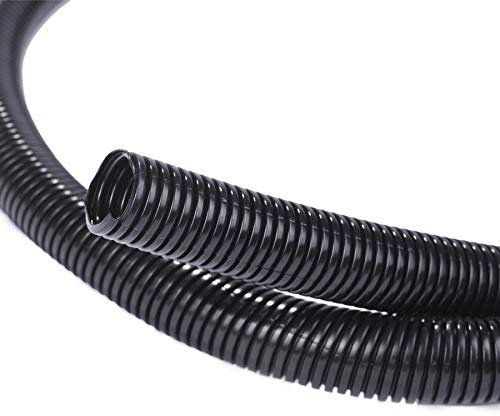 Alex Tech 50ft – 1 inch Split Wire Loom Tubing Wire Conduit – Black