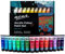 MONT MARTE Acrylic Paint Set, 36 x 36ml Tubes, Semi-Matte Finish, 36 Colours, Suitable for Canvas, Wood, MDF, Leather, Air-Dried Clay, Plaster, Cardboard, Paper and Crafts