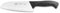 Sanelli Skin Coltello Santoku Olivato, Acciaio Inossidabile, Nero, Lama 16 cm
