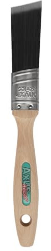 Axus Decor Mage Cutter Brush (Onyx series) Unique Tricho Filament, Smooth, Medium Stiffness, Bamboo Handles, Rust-Resistant Stainless Steel - 1/25mm
