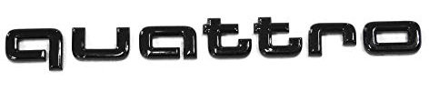 Audi 4KE071806 Quattro Schriftzug schwarz Tuning Exclusive Black Edition Emblem