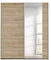 Rauch Möbel Santiago Schwebetürenschrank Eiche Sanremo hell mit Spiegel 2-türig inkl. Zubehörpaket Basic 2 Kleiderstangen, 2 Fachböden, BxHxT: 175x210x59 cm