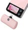 iWALK USB-C Portable Charger 4800mAh 20W Power Bank Small Fast Charging Battery Pack with LED Display Compatible with iPhone 16 Plus/16 Pro/16 Pro Max/15/iPad/AirPods Andriod Phone Samsung,Pink
