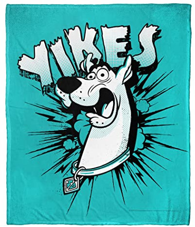 NORTHWEST Warner Bros. Scooby-DOO Silk Touch Überwurfdecke, 127 x 152 cm, Yikes Comic