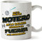 MUGFFINS Tazas para MOTERO hombre - En Español - Mejor de la Galaxia Cuando Fuerza me Acompaña - 11 oz / 330 ml - Regalo original y divertido