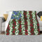 DEHIWI Amerika, patriotische Blumen-Flanell-Fleecedecke, 127 x 101 cm, ultraweich, warm, gemütlich, Überwurf, Decke, Ganzjahresdecken für Bett, Sofa, Wohnzimmer, Outdoor