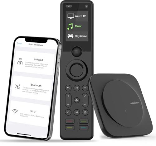 SofaBaton X1S Universal Remote with Hub, Universal Remote Control with One Touch Activities, Customize SofaBaton APP, Compatible with 60 Devices, Compatible with Alexa Google Assistant, Raise to Wake