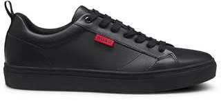 HUGO Sneakers Aus Kunstleder Mit Rotem Logo-Etikett