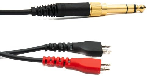 System-S Ersatz Kabel 5 m AUX Klinke 6,35mm Stecker für Sennheiser HD 660S 650 600 580 Kopfhörer Spirale