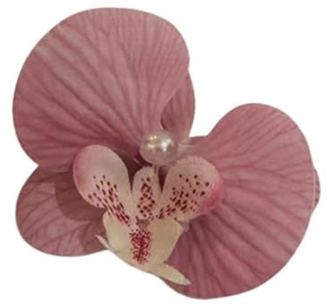 Élégante pince à cheveux en forme d'orchidée Phalaenopsis hawaïenne en soie pour femmes et enfants