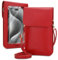 Cadorabo Handytasche zum Umhängen kompatibel mit Huawei P30 PRO-kleine Handtasche mit Handyfach und Sichtfenster, Handy Umhängetasche Mini für P30 PRO, 2 Fächer, PULeder, Damen, ROT