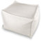 ho.li design Pouf Bouclé Weiß Quadratisch 60x60x40