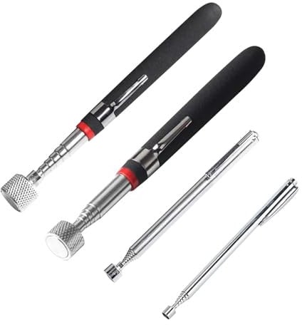 4 Pcs Magnetic Telescopic Pick-Up Tool, Magnetic Sticker Gadget, Magnetic Retrieval Tool Extendable Magnet Pickup Tool Magnetic Stick (1.5lb 3lb 10lb 15lb)