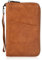 Amexo Reisepass Tasche Reisepass Organizer Dokumenten Reiseorganizer Familie Reiseorganizer mit RFID-Blocker für Damen und Herren Kreditkarten Ausweis und Reisedokumente (Braun)