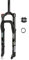 Snow Bike Air Fork 20/26inch Air Mountain Bike Suspension Fork 4.0 Fat Tire Beach XC eBikes Front Fork 1 1/8 Straight Tube Disc Brake 9mm QR Bike Front Fork(26)