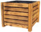 weeco Pot de fleurs, carré, en bois, traité à la flamme, décoratif, pour fleurs et plantes, pour jardin et intérieur, 37 x 37 x 30 cm