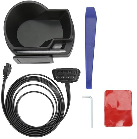 POENVFPO OBD II Schwarzes Auto HUD Display Multifunktions Dual -Modus -GPS Messgerät, Material und Einfache Installation für Autobesitzer