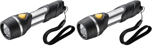 VARTA Taschenlampe mit 5 LEDs inkl. 1x AA Batterien, Day Light Multi LED F10 Leuchte, Taschenleuchte mit Anhänger, Lampe ideal für Haushalt, Angeln, Garage, Notfall, Stromausfall, Outdoor