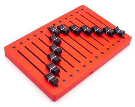 Toplionace EM-12F 12-Kanal Fader MIDI Controller | mit 10cm Hochpräzisen Fadern und USB Plug-&-Play Funktion